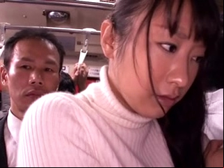japanese hairy Japanese slut gets crammed in a crowded public bus